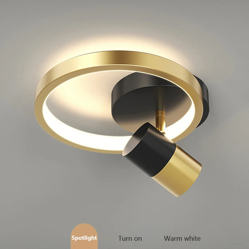 plafonnier led moderne nordique chic pour décoration intérieure - vue 6 sur 9