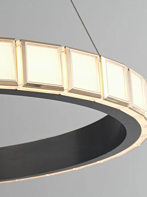 suspension minimaliste en aluminium et acrylique design moderne élégante - vue 5 sur 9