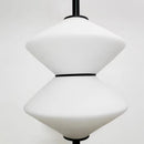 lampe led suspendue en verre moderne avec fil métallique réglable