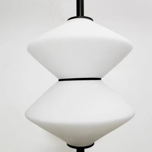lampe led suspendue en verre moderne avec fil métallique réglable - vue 6 sur 10