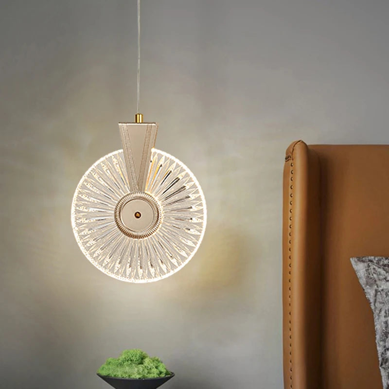 Lustre nordique ovale en cristal LED