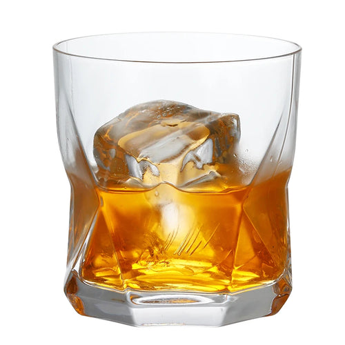 Lot de 4 verres whisky style cristal facette