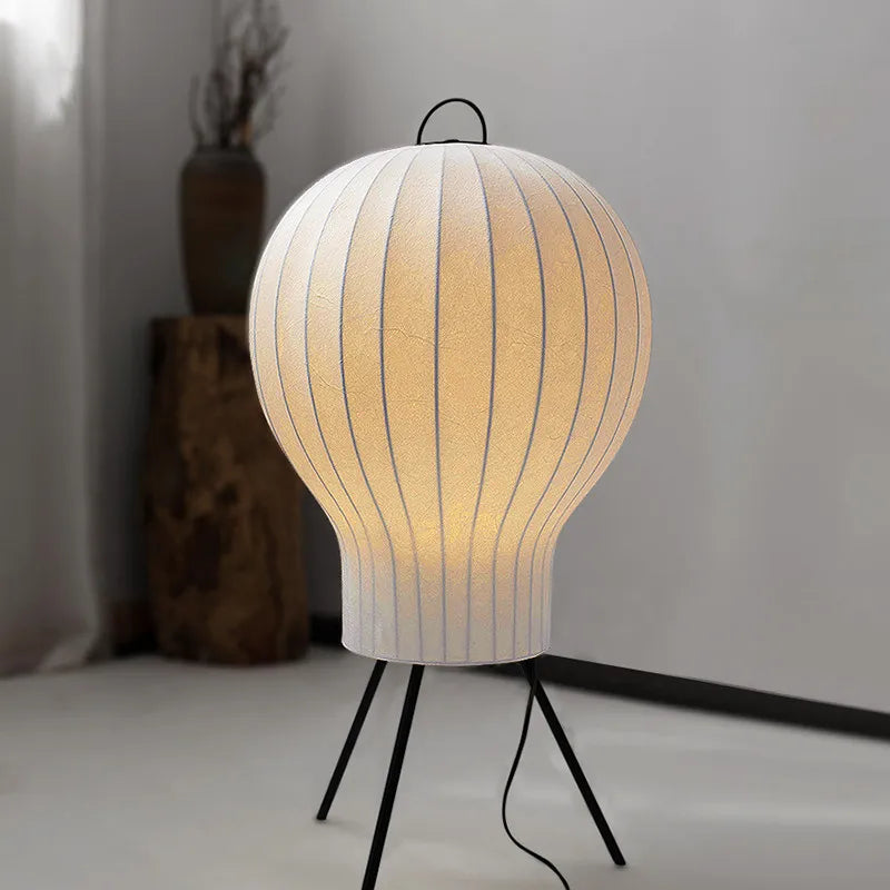 Jellyfish Floor Lamp Silk Standing Light Table Lamps for Bedroom Beside - vue 2 sur 7