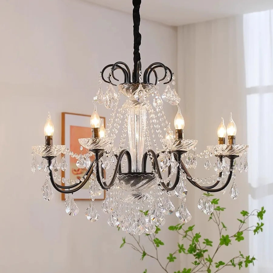 lustre moderne en cristal pour décoration intérieure élégante - vue 5 sur 11