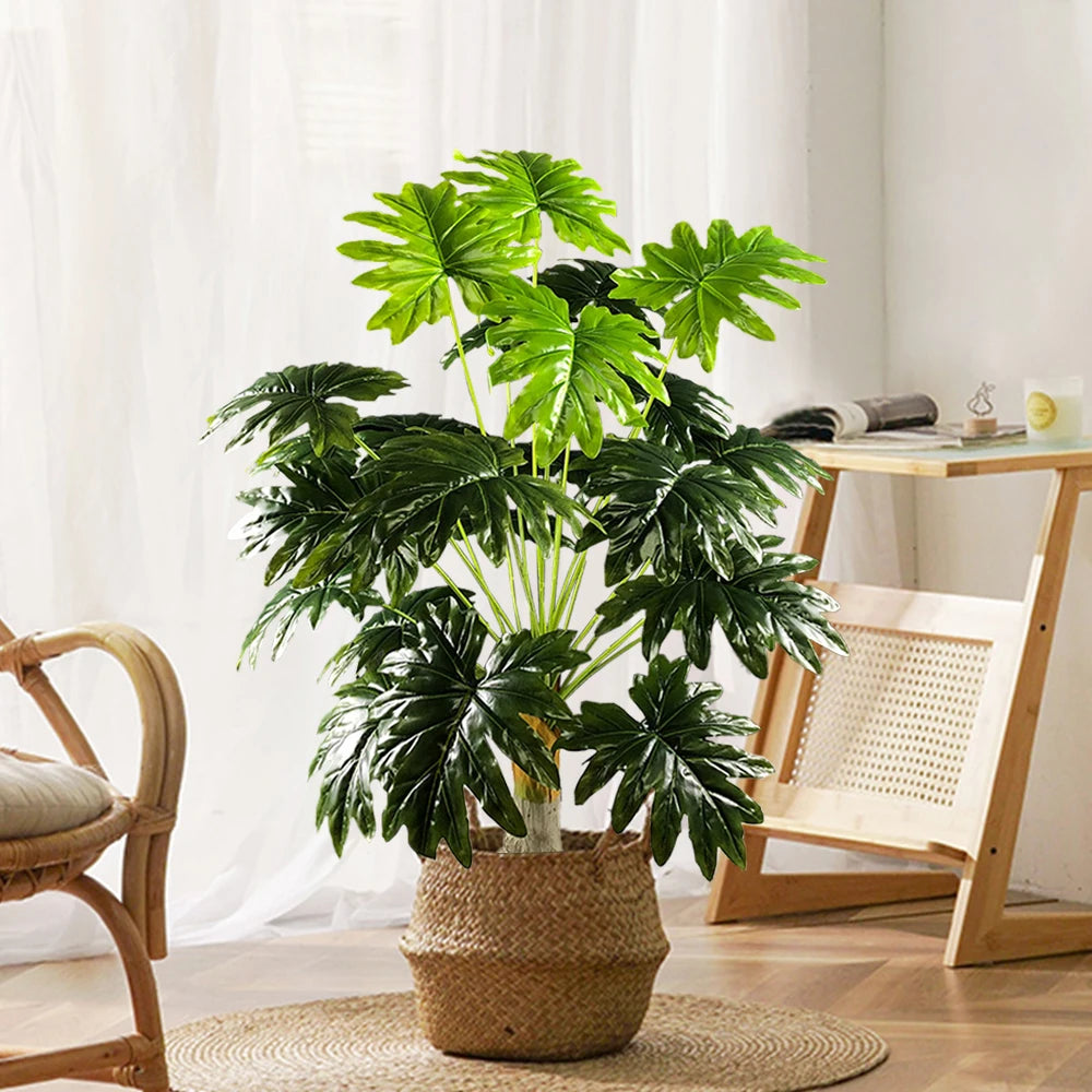 grande plante tropicale fausse feuille de bananier pour décoration intérieure et extérieure - vue 3 sur 8