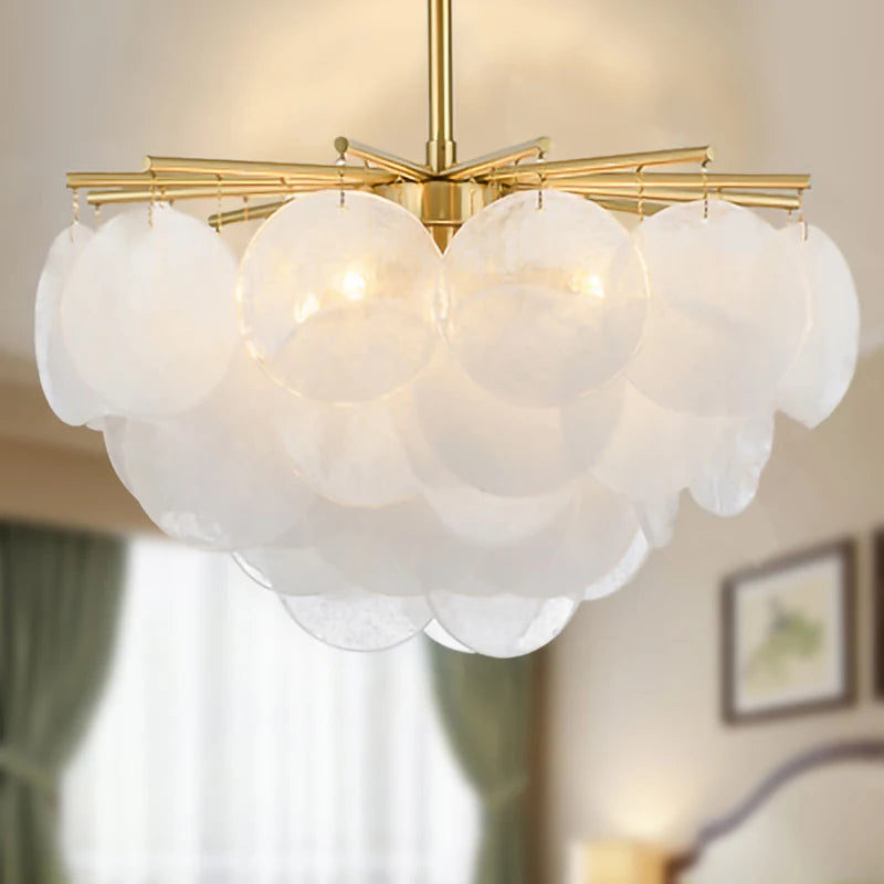 lustre en verre de luxe pour décoration intérieure élégante - vue 3 sur 8