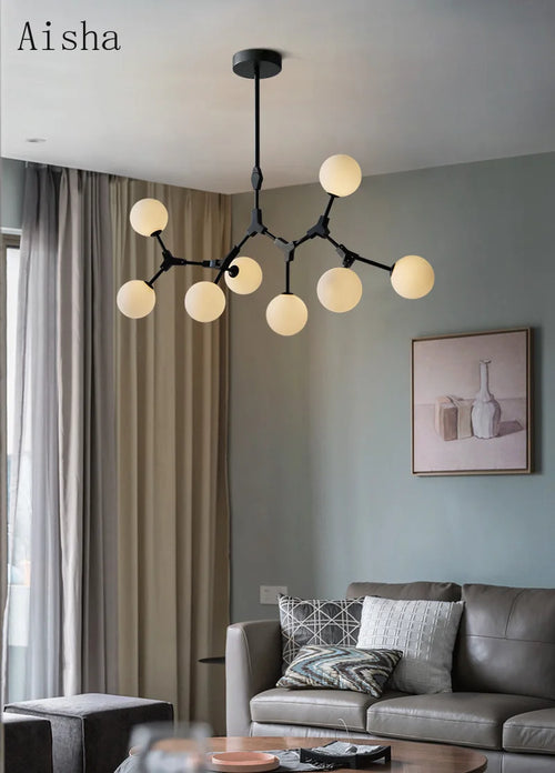 lustre moderne décoratif pour un intérieur nordique élégant - vue 6 sur 16