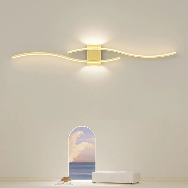applique murale LED lampe longue bande appliques TV fond éclairage décoratif pour chambre salon maison intérieur luminaire