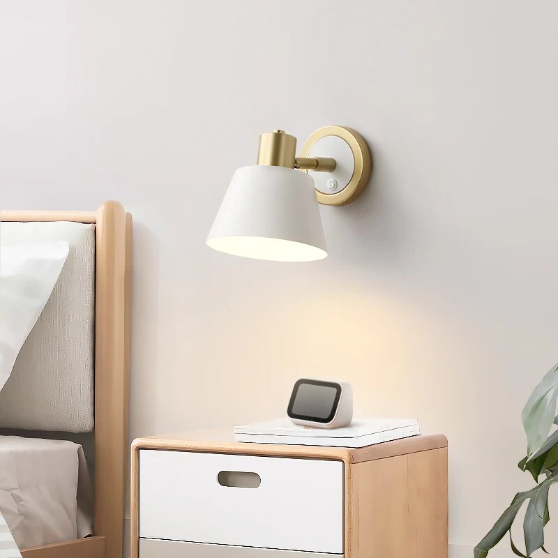applique murale led bouton interrupteur - vue 3 sur 8