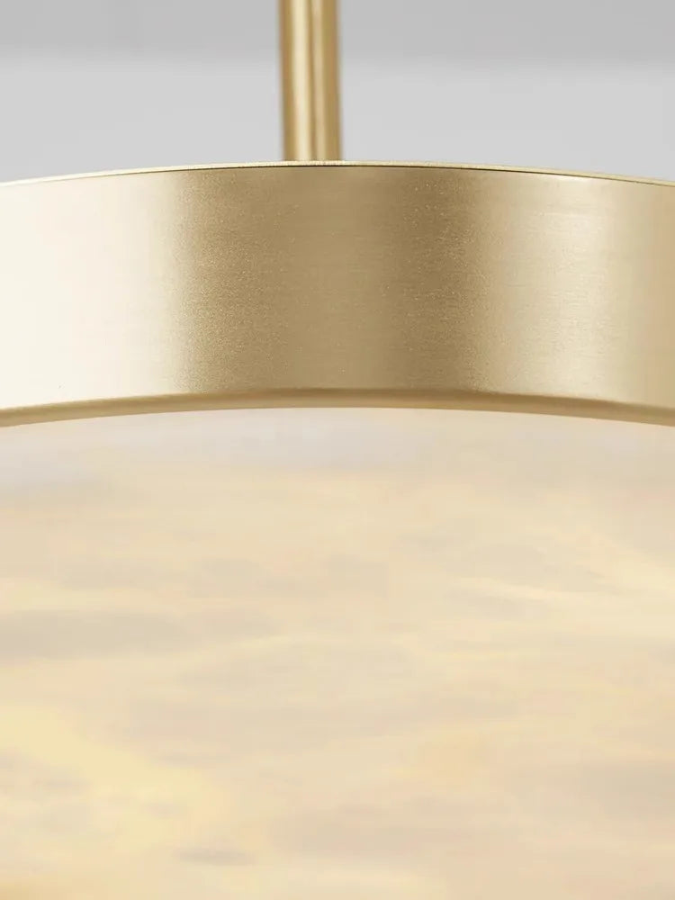 Lustre rétro en marbre noir - vue 7 sur 14