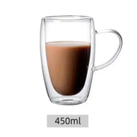Mug verre double paroi isolant style moderne