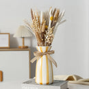 vase en céramique moderne avec nœud pour fleurs séchées