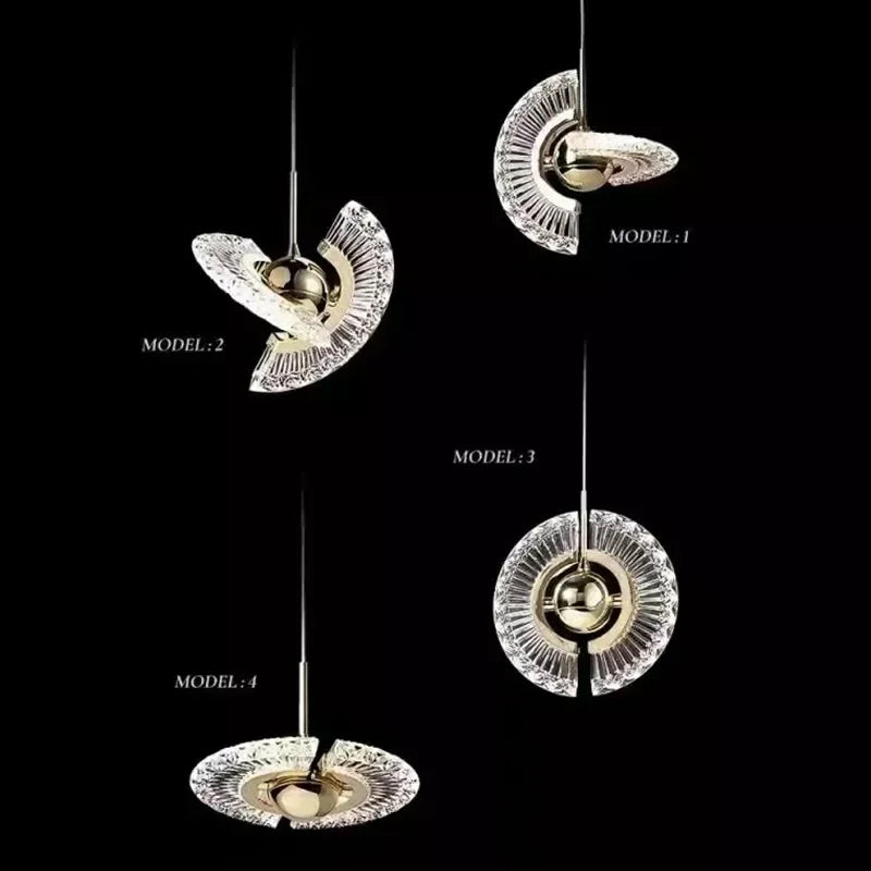 Nordique luxe suspension moderne rotatif lumière chaude plafonniers salon chambre Foyer décoration lampes suspendues