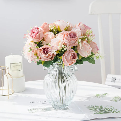 fleurs artificielles pour décoration mariage et scrapbooking - vue 2 sur 9