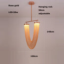 lustre art déco led dimmable en aluminium doré design moderne élégance