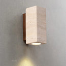 applique murale led wabi sabi en travertin décoratif d'intérieur