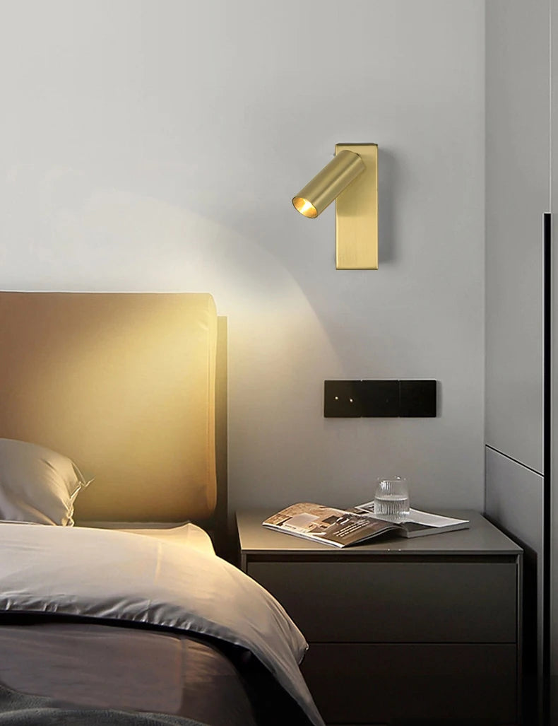 applique murale led rotative moderne pour lecture
