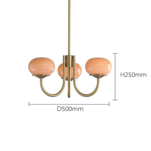 Lustre design doré nordique Simple - vue 9 sur 11