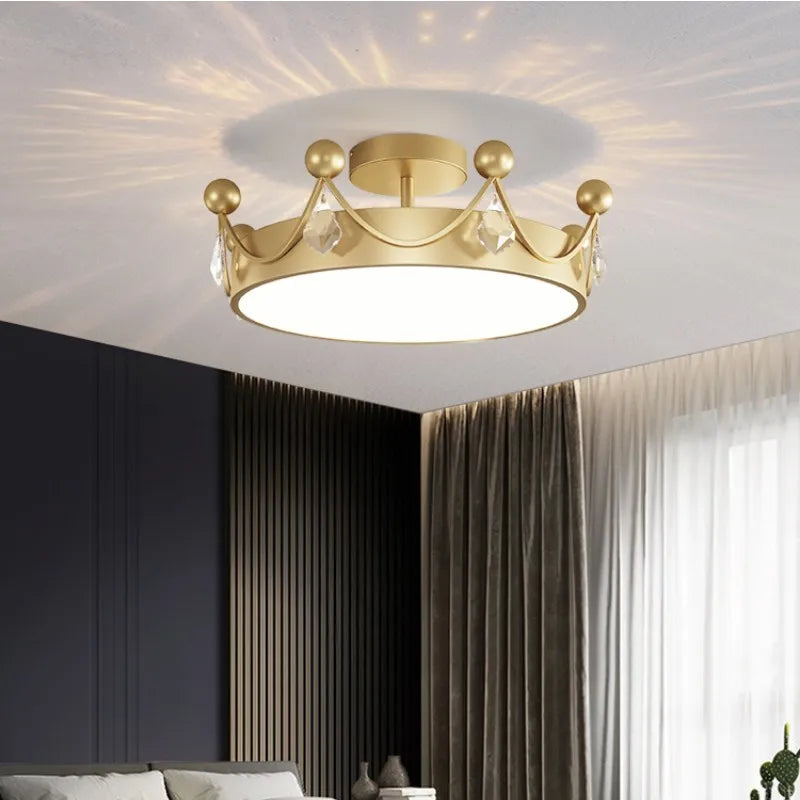 plafonnier minimaliste en cristal design scandinave luxe - vue 3 sur 7