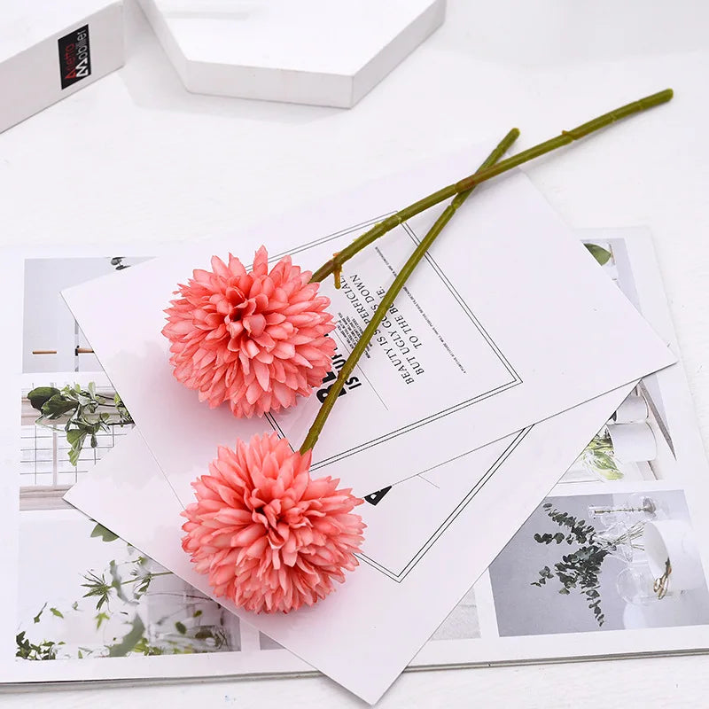 fleur artificielle pissenlit chrysanthème pour décoration mariage et événements - vue 8 sur 14