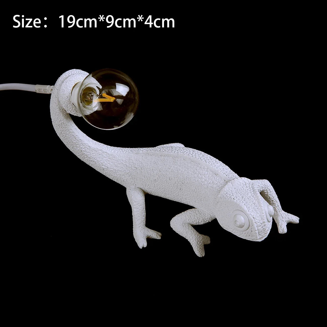 applique murale lézard mignon en résine luminaire de nuit - vue 10 sur 11