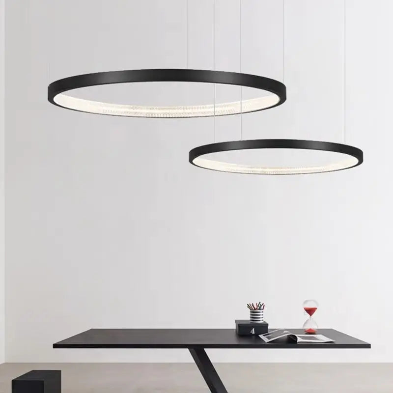 lustre rond en cuivre antique pour éclairage moderne intérieur - vue 9 sur 9