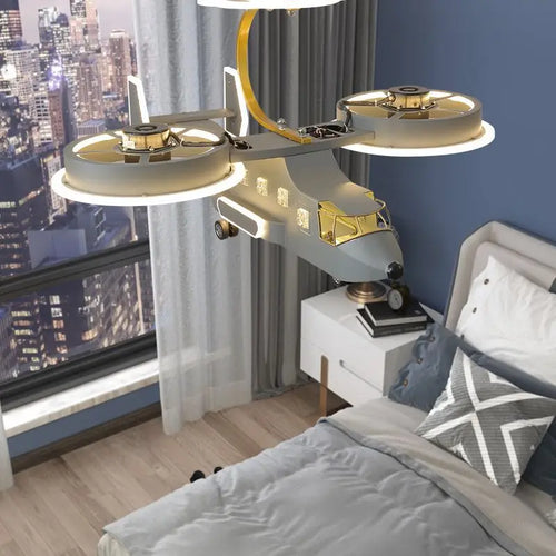 plafonnier led moderne pour chambre d enfant garçon - vue 7 sur 7
