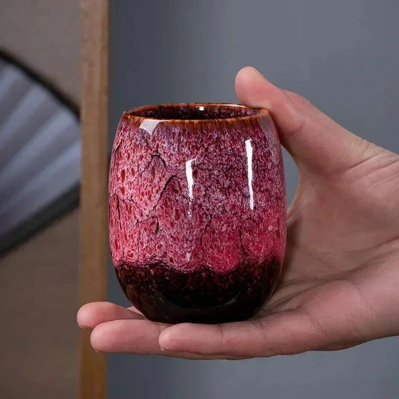 Tasse thé kung fu céramique style tianmu artisanal