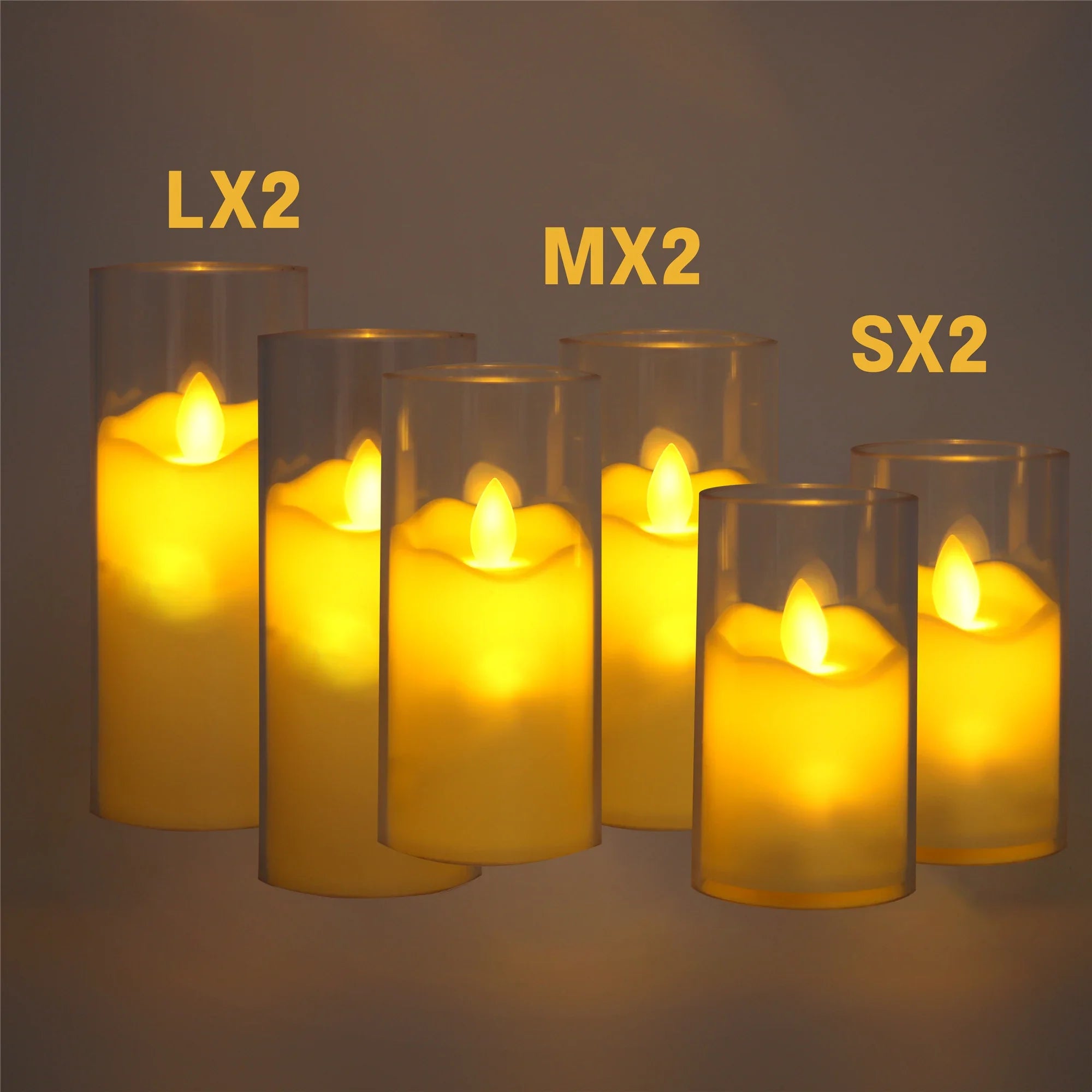 lot de 6 bougies LED sans flamme pour mariage et noël - vue 10 sur 10