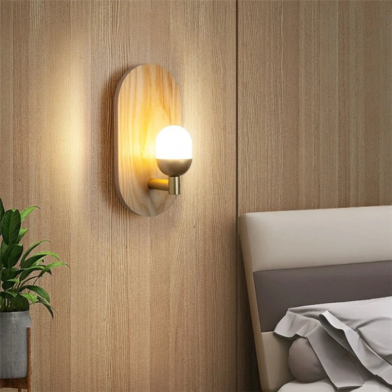 applique murale en bois design nordique pour décoration intérieure - vue 5 sur 9