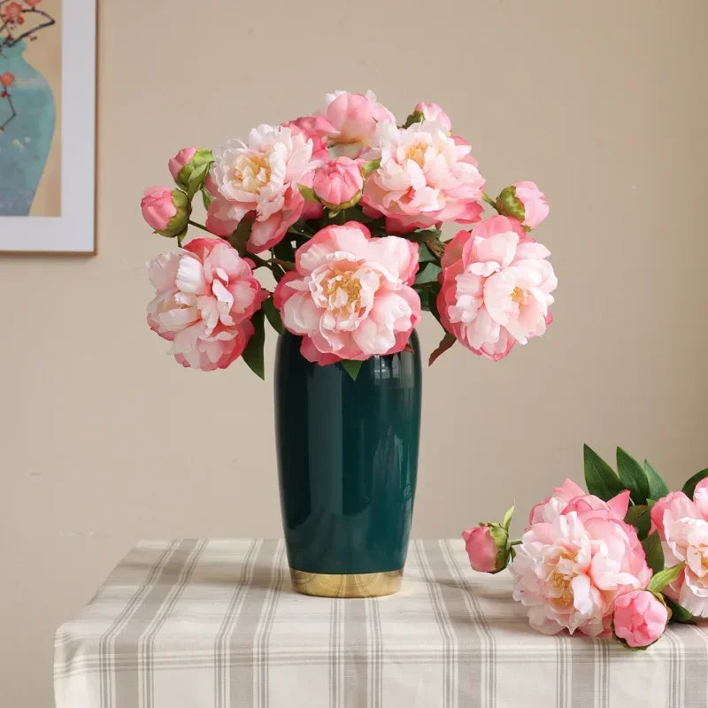 fleurs artificielles en soie pour décoration de café et restaurant - vue 3 sur 10
