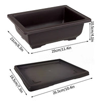 pots de fleurs rectangulaires imitation argile pour jardin extérieur