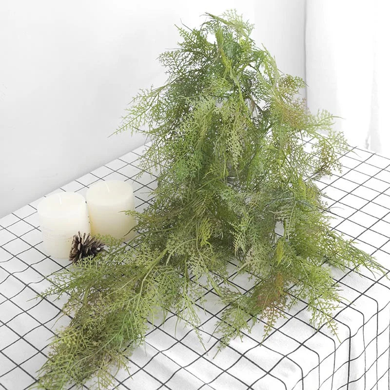 plafonnier décoration nordique en plastique fausses plantes murales - vue 5 sur 9