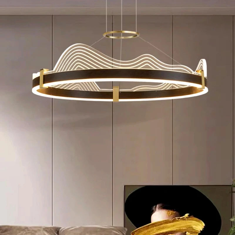 lustre atmosphérique moderne led suspension pour éclairage intérieur