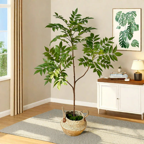 plantes artificielles grandes fausses branches pour décoration intérieure extérieure - vue 2 sur 14