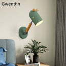 applique murale nordique en bois et fer pour enfants