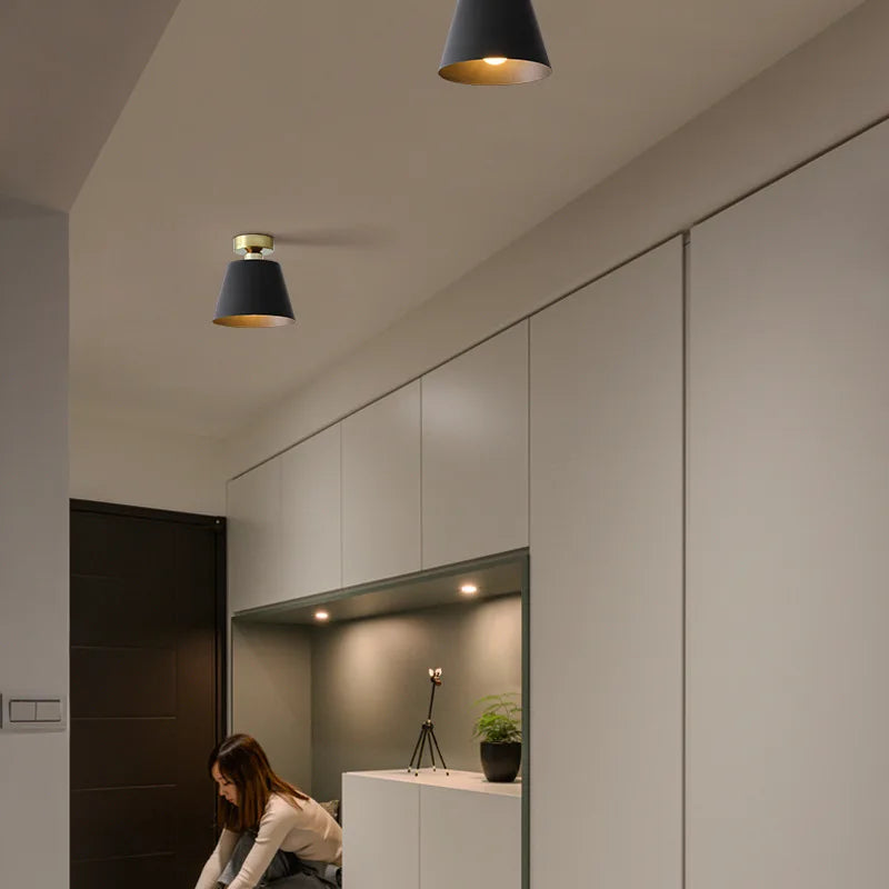 plafonnier moderne à LED pour extérieur et entrée - vue 3 sur 8