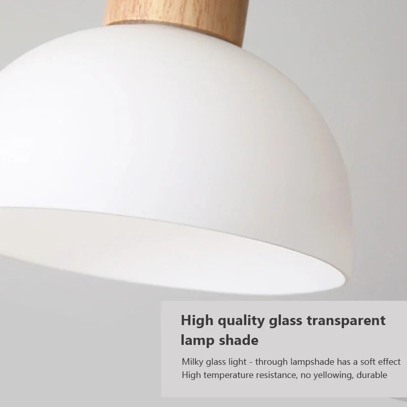 Suspension LED en verre design nordique créatif petit oiseau