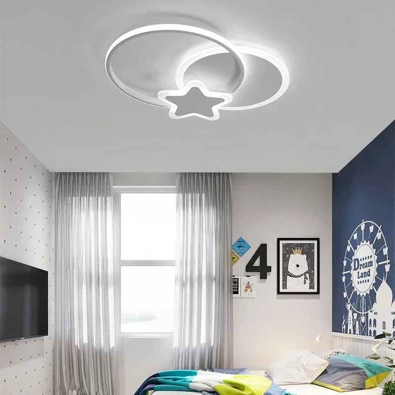 Plafond moderne à LEDs lampe pour enfants chambre salon salle à manger chambre étude allée Lustre intérieur décor à la maison luminaire Lustre