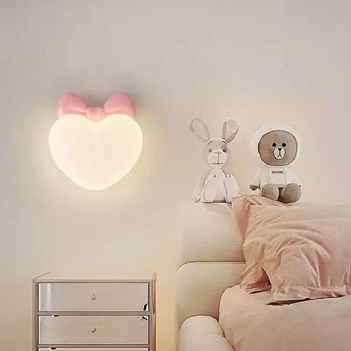 applique murale led en forme de cœur pour chambre d'enfant - vue 3 sur 12