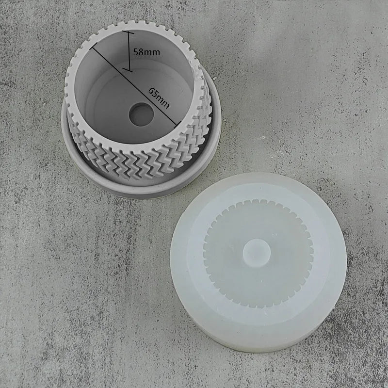 moules en silicone pour pots de fleurs en béton nordique et décoration intérieure