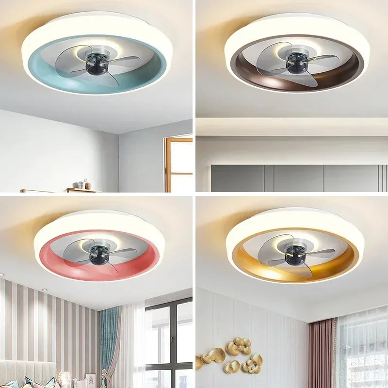 ventilateur silencieux avec lames invisibles et éclairage intégré - vue 6 sur 12