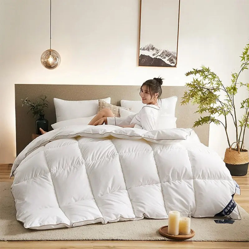 couette en duvet d'oie confortable pour l'hiver cadeau idéal étudiant