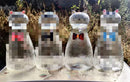 carafe en verre résistant motif chat style ludique