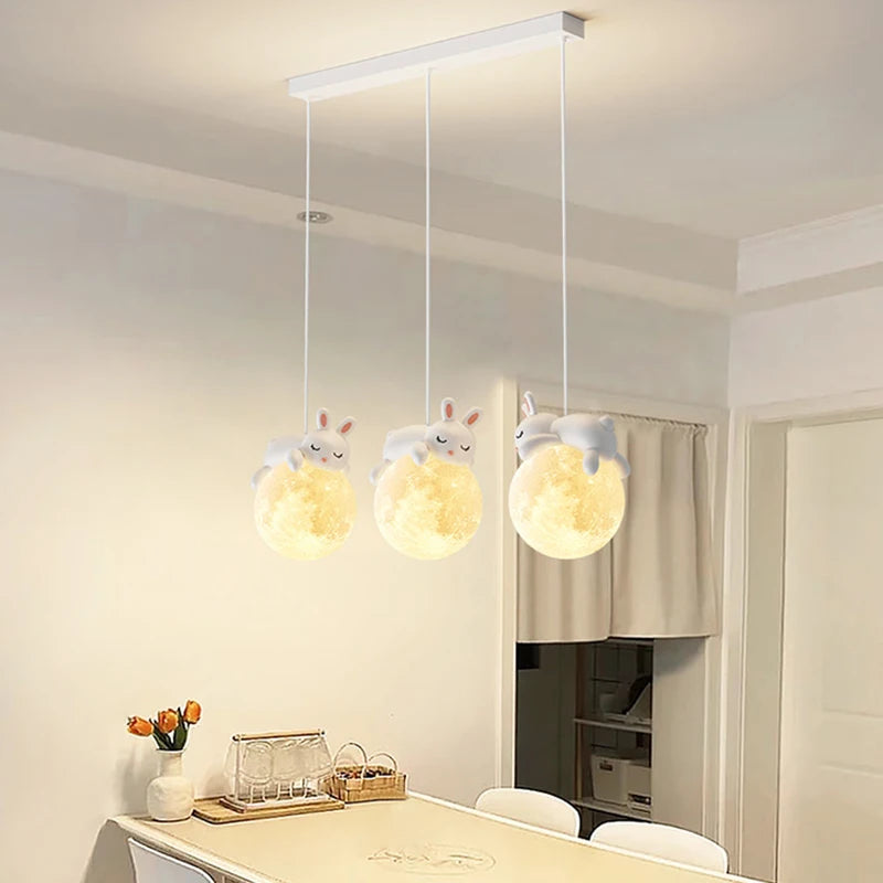 lustre ours/lapin décoratif salon/salle manger - vue 5 sur 11