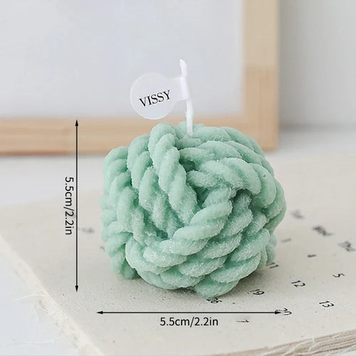 bougie aromatique en laine pour mariage décoration créative cadeau invité - vue 7 sur 13