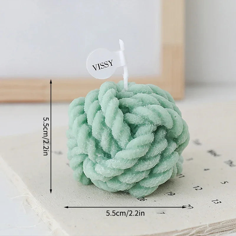 bougie aromatique en laine pour mariage décoration créative cadeau invité - vue 6 sur 13