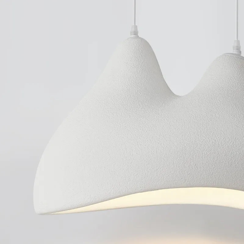 suspension Nordique Wabi Sabi E27 lumières Restaurant style crème chambre décoration de la maison LED - vue 6 sur 10