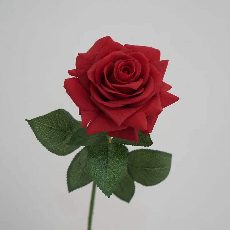 rose artificielle en latex pour décoration florale et mariage - vue 3 sur 6