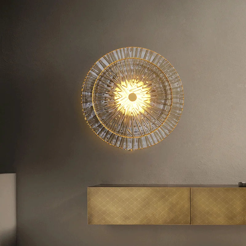 applique murale post-moderne en verre pour décoration intérieure - vue 4 sur 8